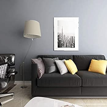 Image of WALLMATE Grey Wallpaper Matte Solid Gray Contact Paper Texture Self-Adhesive Peel and Stick Thick Removable Wallpaper for Bedroom Cabinets Livingroom (24 x 120 inch, Light Grey Matte)