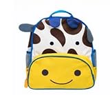 Mochila de Poliéster Bichinhos Infantil 29cm x 26cm x 8,5cm Estampas Animais (Vaca)