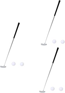 Toddmomy 2 Sets golf folding pole indoor golf balls kids golf balls kids suit Detachable Putter mini golfs putter miniindoorgolf Alloy Rod Golfs Putter Golfs Clubs Golfs Folding Putter bat