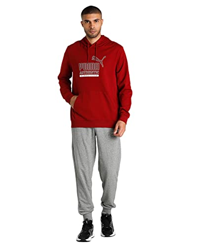 Image of Puma Men's Cotton Hooded Neck Sweatshirt