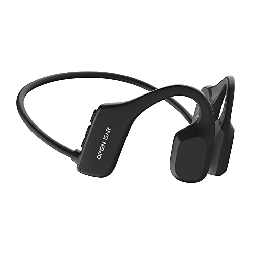 Conduction Labs - MERCATO - Open Ear Bluetooth Headphones with Microphone - Air Conduction Directional Audio - Premium Audio, Lightweight&Water Resistant Compatible w/all Video Conferencing Platforms