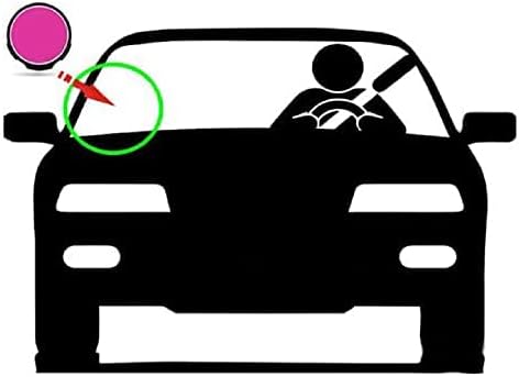 Bumper Stickers LED Sign for Car Windshield, Blue Glow Taxi Sign Decal for Car with Suction Cups, USB Switch Cable
