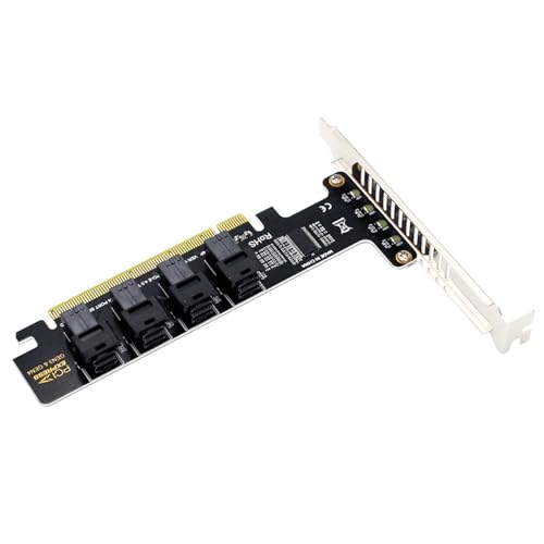 Tarjeta PCIE X16 a 4 NVME SFF-8643 multiplica el almacenamiento SSD PCIe 4.0