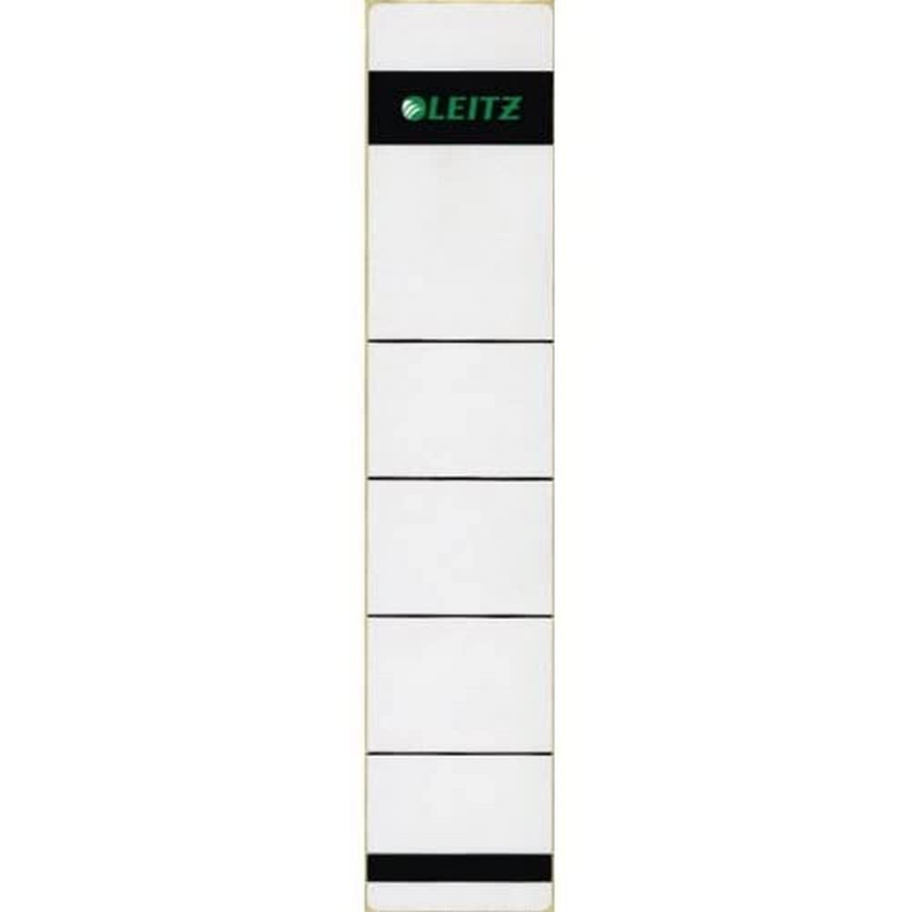 Esselte Leitz 16431085 Self-Adhesive Spine Label Paper Short Narrow 100 Pieces Grey