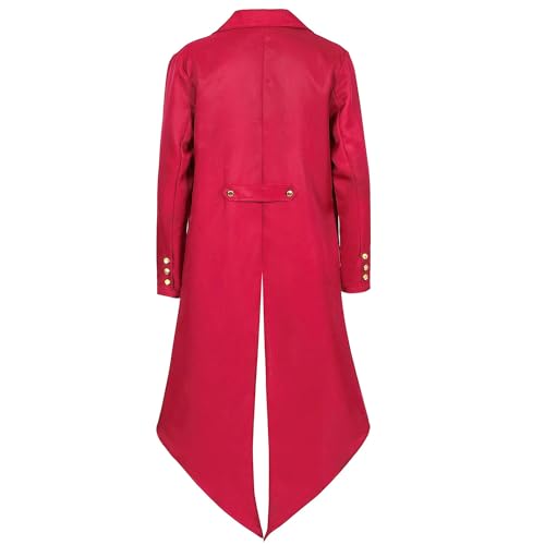 Men's Button Down Medieval Tailcoat Suit Steampunk Swallowtail Tuxedo Suit Blazer Vintage Party Suit Coat2