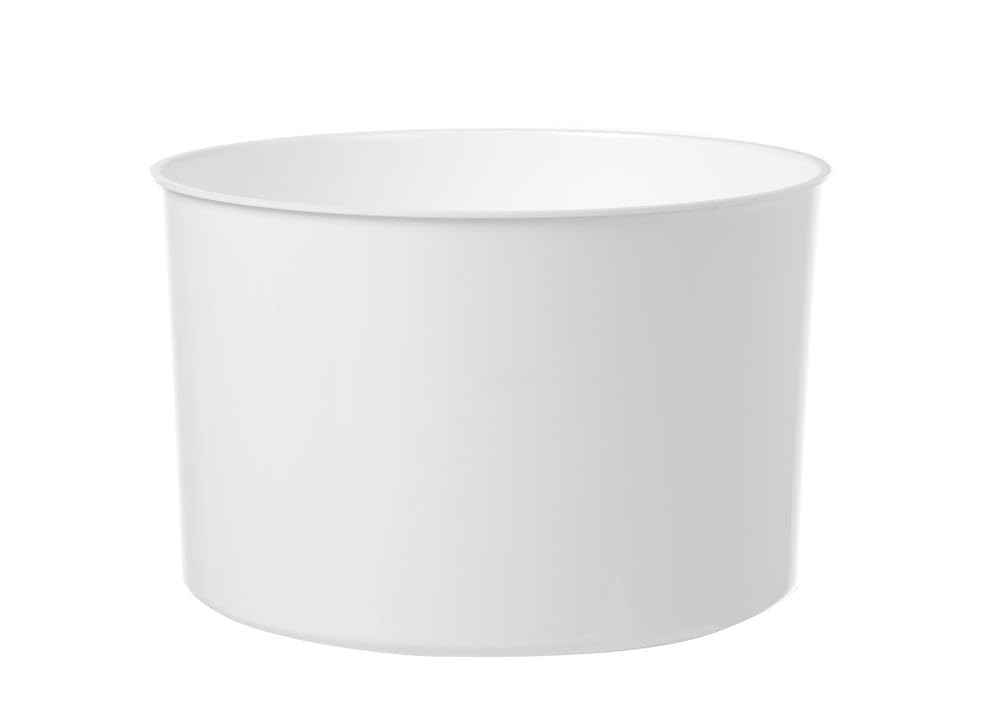 HENDI Seau à Glace, bac à glaçons, BarUp, Double paroi, 10L, ø292x(h) 220mm, polystyrène, Blanc et Noir
