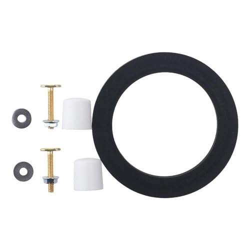 Image of BYOBYO 385311652 RV Toilet Seals, Toilets Parts Base Seal Kit Mounting Hardware and Seal Replacement for Camper, for 300 310 320 Series, Black