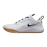 Nike Men's Handball Shoes, Volleyball Shoes, White, 8.5 UK