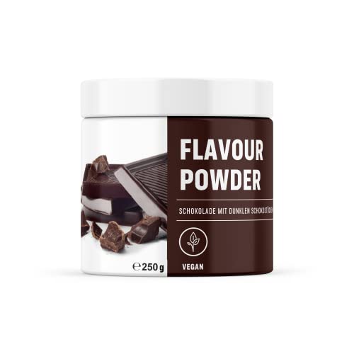 Geschmackspulver Schokolade mit echten dunklen Schokostücken | vegan | zum verfeinern und zum backen geeignet | kalorienreduziertes Aroma | Flavour Powder Zero 250g | better protein Cover