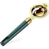 Separador de Huevos de Inoxidable práctico y a la Moda, Separador de con, Extractor de de Cocina para el Gancho Amasadora (As Shown, One Size)