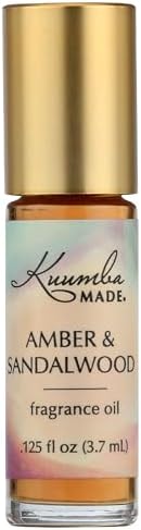 Kuumba Made Amber & Sandalwood Fragrance Oil, 0.125 FZ