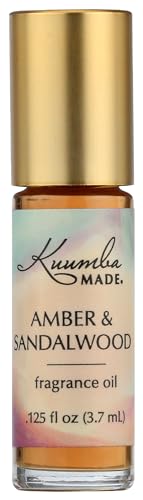 KUUMBA MADE Amber & Sandalwood Fragrance Oil, 0.125 FZ