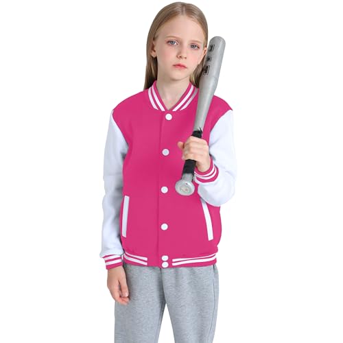 Yuji Itadori Girls Varsity Jacket Kids Baseball Lightweight Jacket Fleece Coat Button Closure School Outwear 2-14 Years2