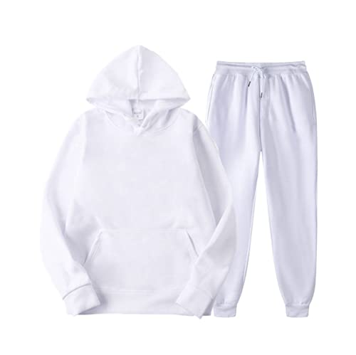 Sweat à capuche homme et pantalon de survêtement Kiioouu contre le froid XXL