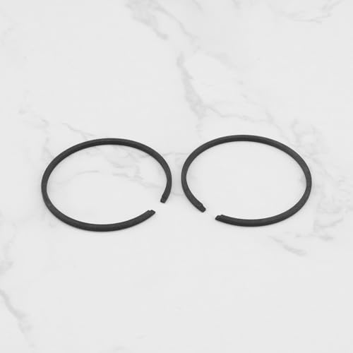 EMSea 4-teiliges Kolbenring-Set Kompatibel mit FS160-Zylinderzubehör Kettensägen-Trimmer Rasenmäher Landwirtschaftsflugzeug Schwarz 35 X 1,5 Mm