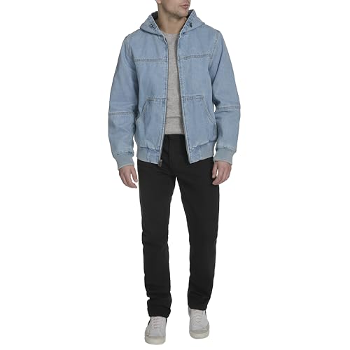 Image of Levi's Men's Workwear Cotton Canvas Hooded Bomber Jacket
