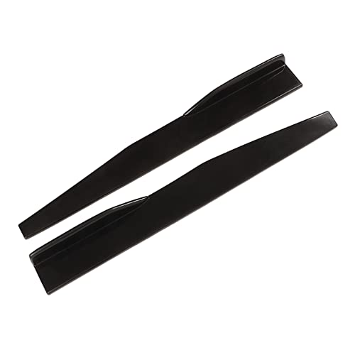 Falda lateral universal negra para coche, faldón trasero de ABS resistente, 2 unidades
