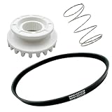 Ninayu Upgraded WH05X24185 Washing Machine Clutch & WH01X24434 Washer Spring & WH01X27538 Washer Drive Belt Compatible with GE Hot-point Clothes Washer (Basic Set (3 pcs))