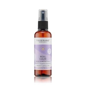 Tisserand – Real Calm Body & Room Mist – 100% Pure Essential Oil – Lavender, Bergamot, and Patchouli – Calming Aromatherapy – 100ml