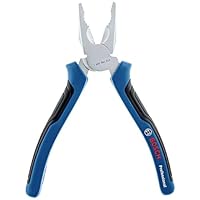 Bosch Professional 180mm Kombinationszange (Chrom-Vanadium Stahl, Gummierte Grifffläche)