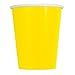 Unique Party- Paquete de 14 vasos de papel, sólido, Color amarillo neón, 266 ml (99206)