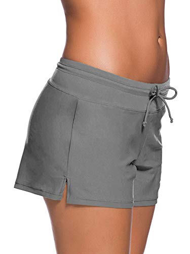 WILLBOND Plus Size Women's Tankini Swim Briefs Summer Boardshorts