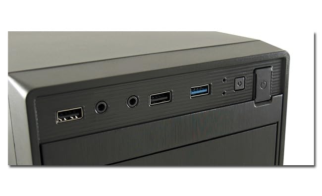 Boîtier PC LC-Power 2014MB Midi Tower Noir polyvalent pour configuration ATX standard