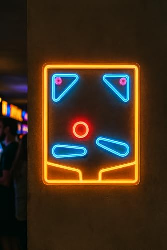 Customizable Pinball Machine Neon Sign - LED Game Room Decor - Vibrant Arcade Light for Gamers - Unique Gift Idea (Design 7, 40in) - Image 6