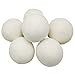 Wool Dryer Balls XL 6-Pack - 100% Pure New Zealand Wool, Ecoigy Natural Fabric Softener, Reduces Wrinkles & Drying Time, Ideal for Essential Oils, Dryer Sheets Alternative,Dryer Balls Laundry Reusable
