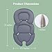 Innokids Infant Car Seat Insert, Car Seat Head and Body Supports for Babies, Soft Car Seat Insert Cushion Pad Suit for Infant Car Seats and Baby Strollers(Grey)