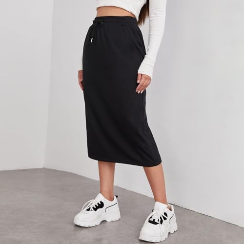 Long Skirts for Women Trendy 2025 High Waisted Summer Fashion Outfit Beach Vacation Tummy Control Casual Skirt4