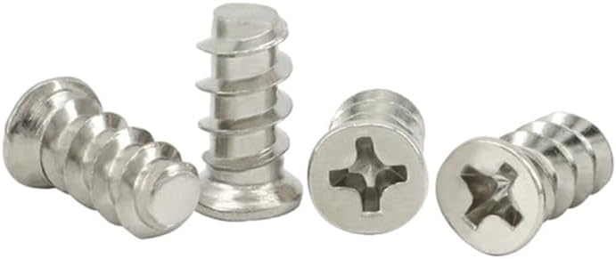 M1.7 M2 M3 M5 Nickel-plated phillips countersunk head flat tail self-tapping screw cross small head self-tapping bolts - (Size: M5x10x6.2mm 30Pcs)