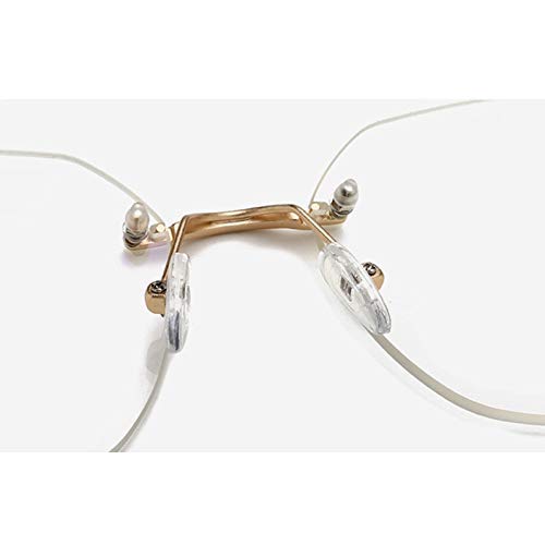 XINGYU Montatura per Occhiali Senza Montatura Blu Chiaro Montatura per Occhiali Poligono Trasparente Anti Blu Ray Gioco per Computer Occhiali Donna Uomo Guida Pesca Corsa Campeggio