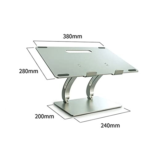 Soporte para computadora portátil base de aluminio premium para elevar pantalla de 17 pulgadas 3