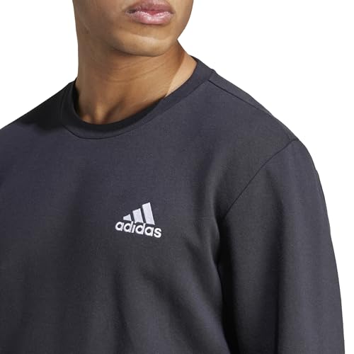 Image of adidas Mens Cotton M Feelcozy Swt Crew Neck Sweatshirt