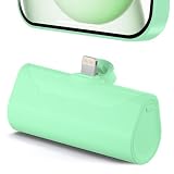 L.LYFOVR Lightweight Green Portable Battery Pack Charger for iPhone 14 Pro Max, 4800mah Power Bank Compatible with iPhone 12 Pro, Compact Mobile Charger for iPhone XS/XR/SE/6S/7/8/11 Series