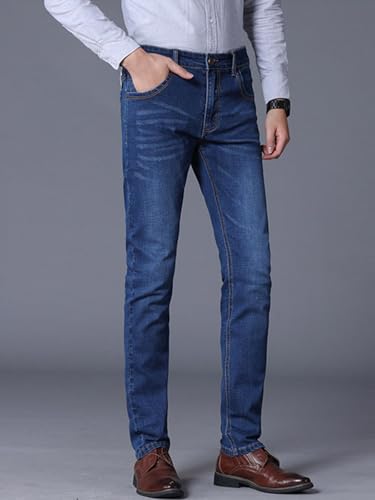 IDEALSANXUN Men Jeans Slim Fit Stretch Denim Pants Skinny Straight Leg Jean Trousers3
