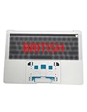 Coque supérieure clavier Britannique (A1706) argent pour Mac Book Pro Retina Touchbar 13 2016-2017. Compatible avec les modèles Mac BookPro13,2 et Mac BookPro14,2, .