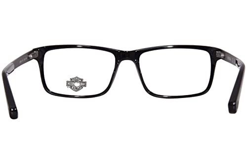 Image of Harley Davidson Eyewear HD0752 Eyeglass Frames - Shiny Black Frame, 55 mm Lens HD075255001