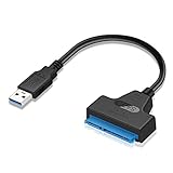 【Hochgeschwindigkeits-Datenübertragung】Unsere USB 3.0 zu Sata-Kabel Übertragungsgeschwindigkeit bis zu 5Gbps. Unterstützen Sie Hot Swap-, SMART- und TRIM-Technologie, verbessern Sie die Lese- und Schreibeffizienz von SSD und helfen Sie, verschiedene Fehler zu überwachen, die auf der Festplatte auftreten können. Hinweis: Nur 2.5/1.8 HDD mechanische Festplatte und SSD können verwendet werden. 3,5-Zoll-Desktop-Festplatte kann dieses Kabel nicht verwenden.