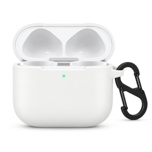Image of Silicone Case Cover for Apple AirPods 4 (Earbuds Not Included) (White)