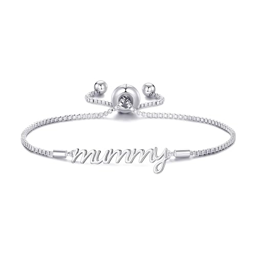 Philip Jones Silver Plated Mummy Bracelet Created with Zircondia Crystals