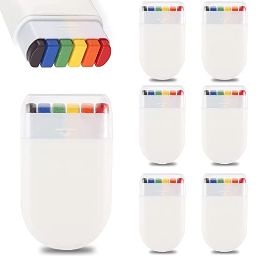 6 Stück Regenbogen Schminkstift Rainbow Fächerpinsel,Regenbogen Flagge Schminke,Regenbogen Gesichtsfarbe,Rainbow Flag Gay Pride Face Paint,Rainbow Schminke,Pride Makeup,Rainbow Fächerpinsel Cover