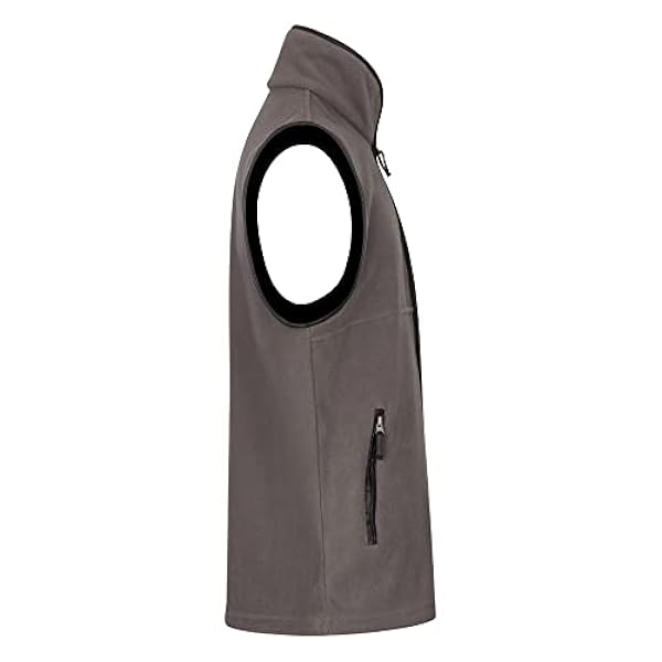 Walker & Hawkes Hampton - Heren fleece bodywarmer met leren zoom