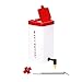 RentACoop Chick Waterer 1Liter Drinker Plus Red Versatile Nipple (Pack of 2)