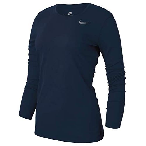 Nike Women’s Legend L/S T SP20 TOP – College Navy/College Navy/Cool Grey – XS