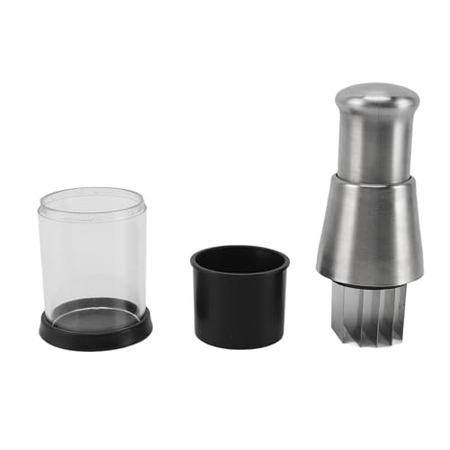 Food Chopper Manual Hand, Dishwasher Safe Vegetable Chopper Stainless Steel with Container for Onion, Nut, Tomato, Celery
