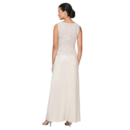 Image of Alex Evenings Womens Two Piece Mother of The Bride Dress with Lace Jacket