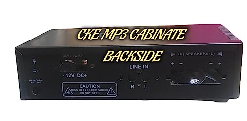 Image of CKE Cabinet for Amplifier of Mp3 /Fm Box Body Chassis only Black Colors Cabinet with All Screw Bolt with Volume Connector knob with Bass and Treble and All Fittings Etc