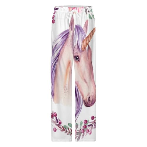 Bas de pyjama fleurs licornes pour vos soirées cocooning S